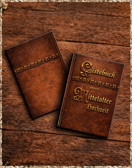 Gästebuch Hochzeit - Antiklederoptik